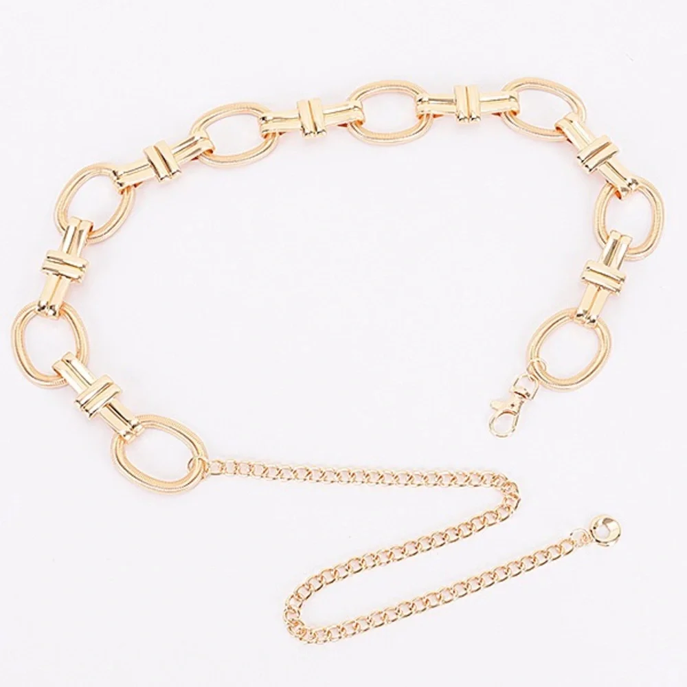 Gold or Silver Chain Link Statement Belt